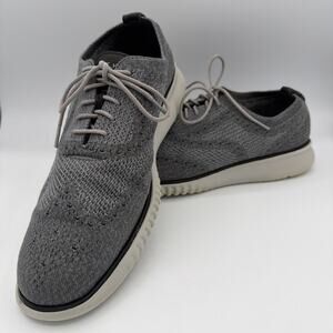 Cole Haan Shoes Mens Size 910 Oxford Zerogrand Grand.OS Knit Lightweight Gray